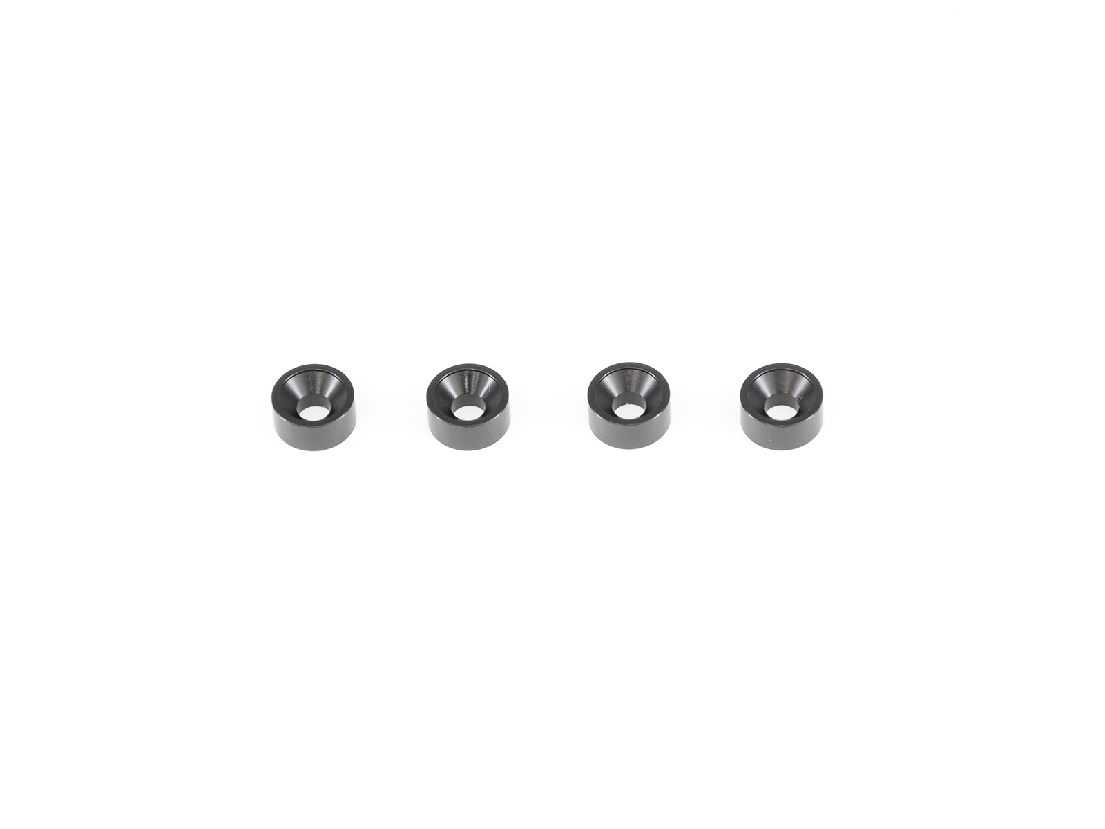 INFINITY　TS047　アルミコーンワッシャー 3x7.5mm（ブラック/4個）